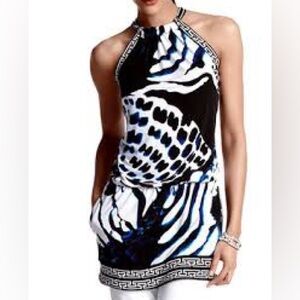 White House Black Market Graphic Print Mini Dress Size XS